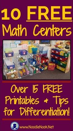 the top ten free math centers for kids to use in their homes and school classrooms