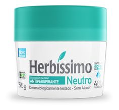 Desodorante Creme Herbissimo Neutro Antitranspirante 55g Mint Hair, Black Nail Polish, Longer Eyelashes, Perfect Life, Perfect Body, Body Skin Care, Coconut Oil Jar