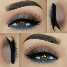 House Of Lashes, Blue Eyeshadow, Blue Makeup, Makeup Goals, Eye Make