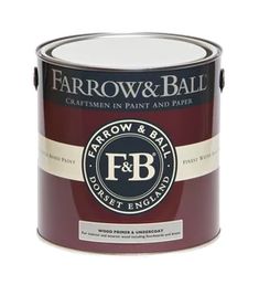 the farrow and ball paint is red with white trim, which has been painted in dark