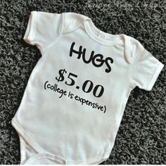 a baby bodysuit that says chick's dog chubby thighs