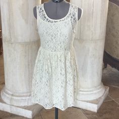 Cute Ivory Lace Dress. Never Worn, Tags Still Attached Ivory Lace Dress, Forever 21 Dresses, Ivory Lace, Forever 21, Lace Dress, Colorful Dresses, Mini Dress, Womens Dresses, Lace