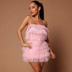 New With Tags. Fashion Nova Pink Daisy Feather Mini Dress. Size Large. Sold Out Online! Summer Mini Dress With Feather Trim, Summer Mini Dresses With Feathers, Flirty Mini Dress With Feathers, Summer Feather Mini Dresses, Summer Feathered Mini Dresses, Spring Mini Dress With Feathers, Chic Dresses With Feather Trim And Spaghetti Straps, Spring Mini Dress With Feather Trim, Flirty Sleeveless Mini Dress With Feather Trim