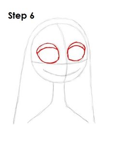 How to Draw Sally Step 6 How To Draw Sally Skellington, Easy Sally Drawing, Sally Nightmare Before Christmas Drawing, How To Draw Sally Step By Step, Jack Sally And Zero Drawing, Jack Skellington Drawing, Corpse Bride Art