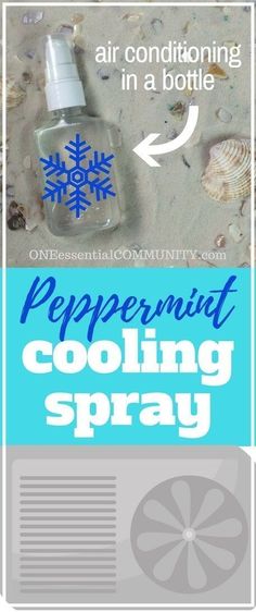 Cooling Spray, Diy Essentials, Oil Remedies, Young Living Oils, Diy Essential Oils, Oil Uses, Essential Oil Uses, Peppermint Essential Oil, 3 Ingredient