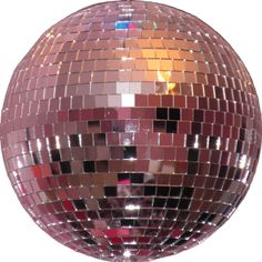 a disco ball with many different colored squares on it