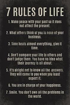 the 7 rules for success in life