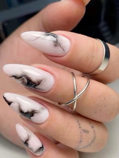 What Do, Gel Nails Diy, Gem Nails, Nails Desing, Do You, Marble Nails, Pretty Acrylic Nails