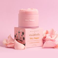 NCLA x The Beverly Hills Hotel Hey, Sugar Bungalow Roses Body Scrub – NCLA Beauty Scrub Product, Ncla Beauty, Body Exfoliant, The Beverly Hills Hotel, Natural Body Scrub, Skin Care Business, Skincare Products Photography, Skincare Packaging, Beverly Hills Hotel