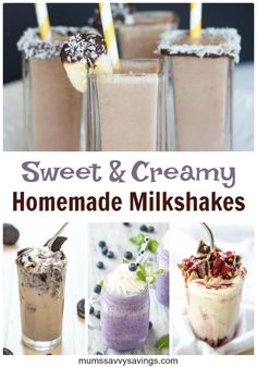 sweet and creamy homemade milkshakes are the perfect way to start your day off right now