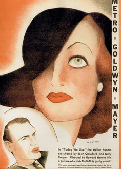 an advertisement for the metropolitan broadway company featuring a woman's face and man's head