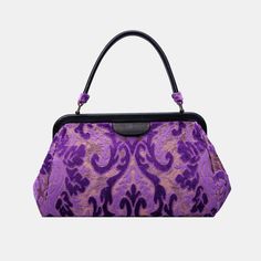 Carpet Bags, Velvet Purple, Purple Carpet, Large Travel Bag, Work Tote Bag, Structured Design, Burnout Velvet, Find Your Match, Carpet Bag