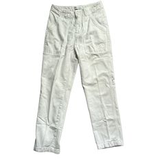 Brand New Zara White Cargo Pants Size Us 4 White High Rise Utility Bottoms, High Rise White Pants With Side Pockets, White High Rise Pants With Side Pockets, Zara Tapered Leg Cargo Pants With Pockets, White High Rise Cargo Pants With Pockets, High Rise White Cargo Pants With Side Pockets, White Utility Trousers, White High-rise Bottoms With Side Pockets, High-rise White Bottoms With Side Pockets