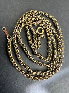 Well loved for almost half a century! Lovely Elizabethan vintage long 9 carat yellow gold belcher chain necklace. 3mm. Hallmarked 375 for London 1976.  In very good vintage condition.  Weight 12.23 grams Length 62.5cm, 24.5 inches. 2501023 Emily Rose, Better Love, Cute Charms, Chains Necklace, Necklace Lengths, Necklace Etsy, Chain Necklace, Gold Necklace, Yellow Gold