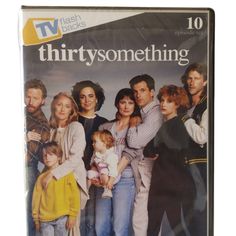 there is a dvd cover for the tv series thirtysomething, with many people standing together