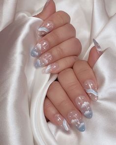 Classy nails #nails #summernails #Visit profile for more ideas!! April Nail Ideas 2024, Cloud Nail Designs, Nail Asthetic, House Interior Makeover, Cleaning Nails, Nails With Pearls, Interior Makeover, Prom Nail Designs