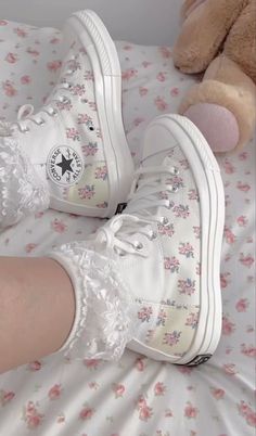 ꔫ coquette doll dollette pink ‧ ₊ ✧ Trendy Shoes Sneakers, Kawaii Shoes, Girly Shoes, Cute Nikes