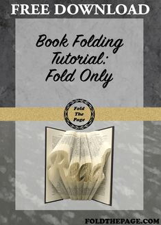 an open book with the title, free ebook for folding folded paper folds are shown