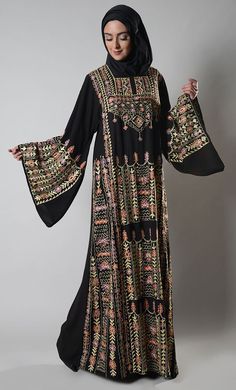 Jordanian Dress, Fashion Gender Neutral, Arabian Dress, Lehenga Style, Scarf Dress, Abaya Dress, Traditional Clothes, Islamic Clothing, Jeans Jacket