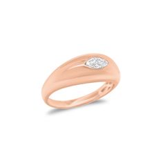 This 14K gold dome ring features a beautiful marquise-shaped diamond. Chic, modern, and unique, this piece will catch eyes without stealing the show. - 14K gold weighing 4.03 grams - 0.35 ct marquise-shaped diamond Available in yellow, white, and rose gold. Please allow 4-6 weeks for delivery if item is not in stock. Item no. R167270 Gold Dome Ring, Oyster Bay, Dome Ring, Domed Ring, Marquise Diamond, White Gold Rings, Yellow Color, Yellow White, Special Events