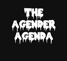 the logo for the band's upcoming album, the genderer agenda on black background