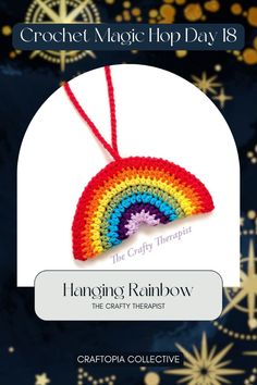 This lovely rainbow crochet pattern is an easy beginner friendly crochet pattern to make a beautiful hanging rainbow. It can also be stuffed to make a really cute 3D rainbow. Crochet home decor is perfect as it allows you to handmake the decor that suits your home. This easy crochet pattern will add a pop of handmade crochet color to your home! handmade is better, makers gonna make, crafty, makers village, crochet love, crochet all day, quick crochet, easy crochet pattern, crochet inspo Rainbow Crochet Pattern, 3d Rainbow, Rainbow Crochet