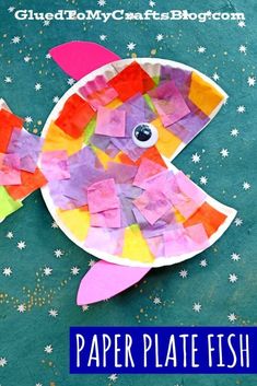 paper plate fish craft for kids to make