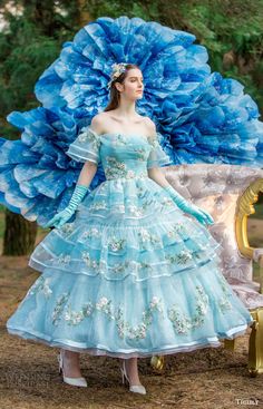 Crystal Wedding Dresses, Dress Crystal, Wedding Dress Jewelry, Hoop Skirt, 2016 Wedding Dresses, Tea Length Wedding, Wedding Blue, Tea Length Wedding Dress, Foto Poses