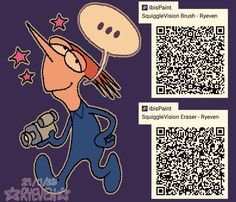 an image of a cartoon character with qr code