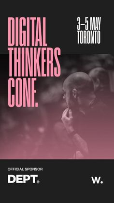 the poster for digital thinkers gone, featuring a man talking on his cell phone