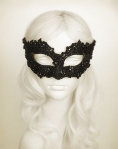 Sequined Black Masquerade Mask With Rhinestones And Embroidery - Embellished Venetian Style Black Masquerade Ball Mask by SOFFITTA on Etsy https://www.etsy.com/listing/240489393/sequined-black-masquerade-mask-with Maskerade Mask, Masquerade Party Outfit, Costumes With Masks, Masquerade Halloween Costumes, Silver Masquerade Mask, Black Masquerade, Gold Masquerade Mask, Black Masquerade Mask, Lace Masquerade Masks