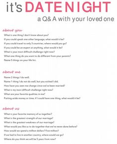 Love these great questions to use on my next date night! Date Night Questions, Intimate Questions, Dream Relationship, Getting To Know Someone, Relationship Questions, Writing Therapy, Dating Questions, Marriage Relationship