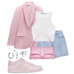 Everyday Fashion Outfits, Pink Outfits, Girly Fashion, Looks Style, Casual Style Outfits, Lookbook Outfits