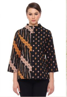 Batik Blazer, Blouse Dress Outfit, Recycled Kimono, New Shirt Design, Batik Kebaya, Sewing Clothes Women, Batik Dress