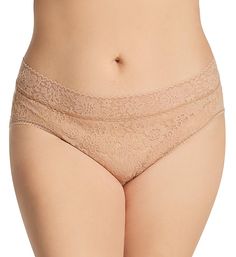 Classic Hanky lace briefs with leg openings that sit higher on your hips for a flattering look. Made of nylon and spandex. Wide stretch lace waistband has scalloped edges at top and bottom. Sheer floral lace has 4-way stretch for a comfortable no-pinch fit. Seamless rear. Stretch picot trim around edges of leg openings maintains fit. High rise. Moderate rear coverage. Sewn-in fabric info tags at inner left side seam. Soft cotton lining inside crotch for added comfort. Hanky Panky Women's Daily L Stretch Bottoms With Delicate Lace In Short Length, High Waist Lace Bottoms With Lace Trim, Fitted High-cut Leg Bottoms With Delicate Lace, Fitted Bottoms With Delicate Lace And High-cut Leg, High-waist Bottoms With Lace Trim, Stretch Lace Bottoms With Scalloped Lace, Lace Brief Bottoms With Contrast Lace, High-cut Lace Bottoms With Lace Trim, High-cut Leg Lace Bottoms With Lace Trim