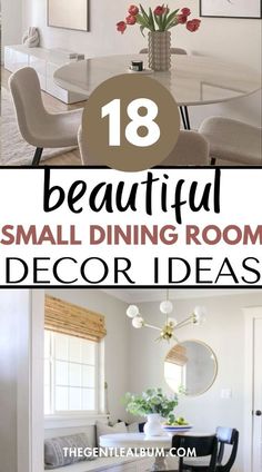 Modern Small Dining Room, Small Dining Room Decor Ideas, Small Dining Room Furniture, Farmhouse Round Table, Small Dining Room Ideas, Small Dining Room Decor, Black And White Dining Room, Small Round Dining Table, Room Pieces