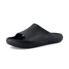 PRICES MAY VARY. Soft and Flexible upper and outsole Water proof Molded footbed Non slip outsole 1.75 Inch platform Slip into these cool and extremely comfortable squishy slides. These slides are made out of a super soft, flexible, and water proof material. Steps Group, Mens Slide Sandals, Mens Slides, Kids Luggage, Stepping Out, Black Khakis, Water Proof, Pool Slides, Slide Sandals