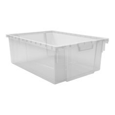 plastic storage box with lid and handles