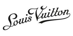 the word louis vuitton written in black ink