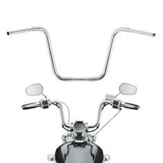 the front view of a motorcycle on a white background