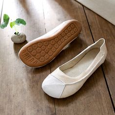 Women Comfortable Handmade Slip-On Casual Shoes – Retrosia Comfortable Beige Slip-on Leather Shoes, Comfortable White Slip-ons With Flat Heel, Comfortable White Slip-on Flats, Beige Slip-on Casual Leather Shoes, Casual Beige Slip-on Leather Shoes, Comfortable Slip-on Leather Shoes, Beige Slip-on Flats With Flat Bottom, Comfortable Beige Flat Heel Loafers, Beige Slip-on Flats