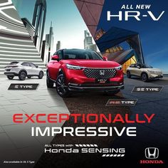 an advertisement for the new honda hrv