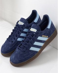 Navy Girl, Blue Aura, Navy Blue Shoes, Adidas Spezial, Adidas Trainers, Navy Shoes, Swag Shoes, Feeling Blue, Blue Sneakers