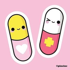 Pills Drawing, Cute Food Drawings, Scrapbook Stickers Printable, Super Busy, Kraf Diy, Cute Kawaii Drawings, Happy Pills