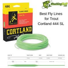 the best fly lines for trolly cortland 4 / 4 sll green