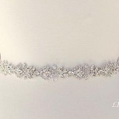 LISALI Thin Wedding Belt Pearl and Rhinestone Belt Bridal | Etsy Crystal Headband Wedding, Bridesmaid Sash, Beautiful Hair Accessories, Sparkly Wedding