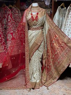 Banarasi Bridal Saree, Red Saree Wedding, Latest Bridal Blouse Designs, Indian Sari Dress, Indian Bridal Sarees, Sequence Dress, Dressy Casual Outfits, Indian Fashion Saree