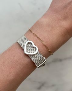 PAGE Estate Bracelet Estate Sterling Silver Tiffany & Co. Mesh Heart Buckle Bracelet Tiffany Bracelet Hardware Link, Buckle Bracelet, Iconic Style, Effortless Elegance, New Hampshire, Belt Buckle, Tiffany & Co., Link Bracelets, Belt Buckles