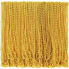 yellow beaded fabric on white background