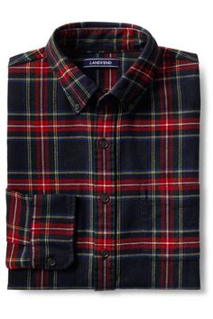 Men's Tall Tailored Fit Pattern Flagship Flannel Shirt Long Sleeve Pattern, Sleeve Pattern, Flannel Shirt, Lands End, Women's Plaid Shirt, Monogram, Long Sleeve, Women's Top, Pattern